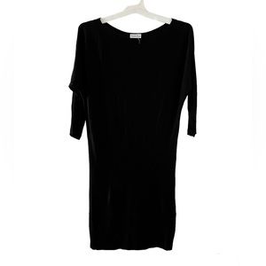 Charlotte Russe Dolman Black Long Sleeve Mini Dress